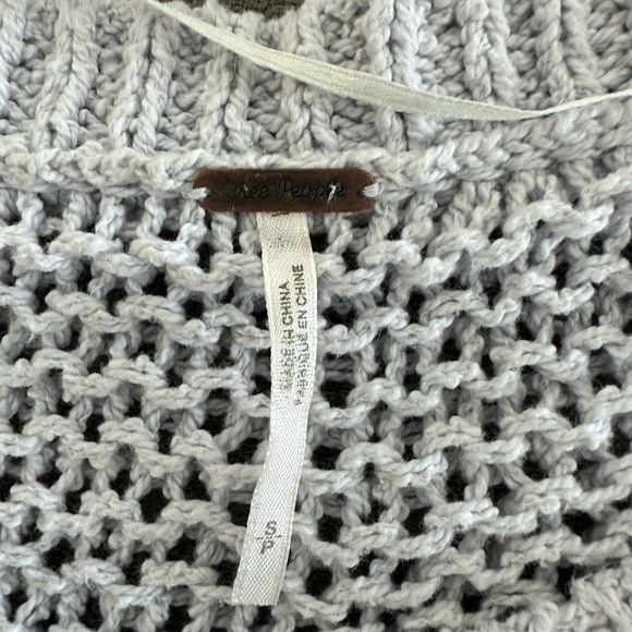 Free People Light Gray V-Neck Sweater - Picture 9 of 10
